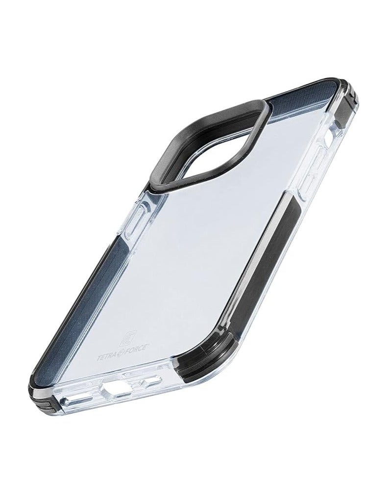 سيلولار لاين غطاء حماية من تيرتا فورس مقاوم للصدمات لهاتف ايفون 13 برو من سيلولارلاين - غطاء فائق الحماية ومضاد للصدمات مع تقنية ميكروبان المدمجة المضادة للبكتيريا - شفاف - Image 1