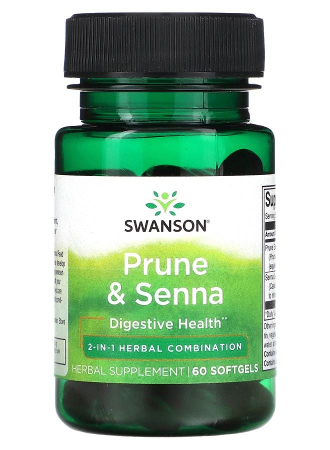 SWANSON Prune & Senna 60 Softgels