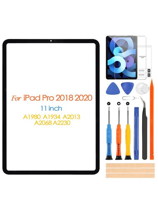 ARSSLY Screen Replacement for iPad Pro 11 1st Gen 2018/2nd Gen 2020 Front Glass Panel, 11 inch Front Screen Cover for A2013 A1934 A1980 A1979 A2068 A2230 A2228 A2231(NO Touch Digitizer & LCD Display) - Image 1