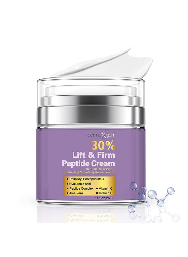 Dermaxgen 30% Matrixyl 3000 Face Cream - Skin Elasticity Repair Cream - Matrixyl 3000 Peptides Lift & Firm with Vitamins C and E, Hyaluronic Acid, Aloe Vera - 1.7fl oz (30% Peptide Cream) - Image 1
