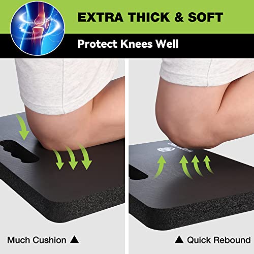 WORKPRO Extra Thick Kneeling Pad, Soft Foam Cushioning for Knee, Large Foam Kneeler Mat for Gardening, Bathing Baby, Workout Supplies, 17.5 x 11 x 1.5 in, Black - Image 4