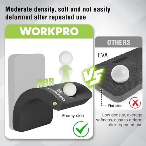 WORKPRO Extra Thick Kneeling Pad, Soft Foam Cushioning for Knee, Large Foam Kneeler Mat for Gardening, Bathing Baby, Workout Supplies, 17.5 x 11 x 1.5 in, Black - Image 5