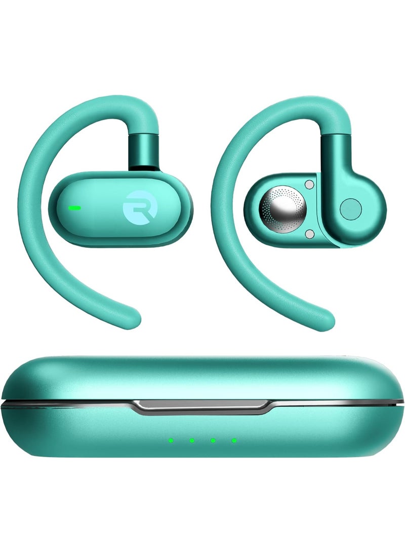 Raycon Open Earbuds – True Wireless Open Ear Bluetooth Headphones, Hook Design, IPX5 Water Resistant, 40 Hours of Battery Life (Mint) - Image 1