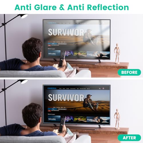 FFORITO F FORITO 32 inch Anti Blue Light Matte TV Screen Protector, Eye Protection Anti Glare Computer Screen Cover Compatible with 32" TV Screen - Image 2