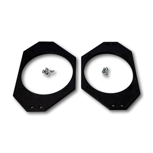 SpeedFreakCNC 1 Pair - 4"x6" to 5.25" / Speaker Adapters Compatible with TJ LJ Jeep Wrangler - SPKBRK004 - Image 1