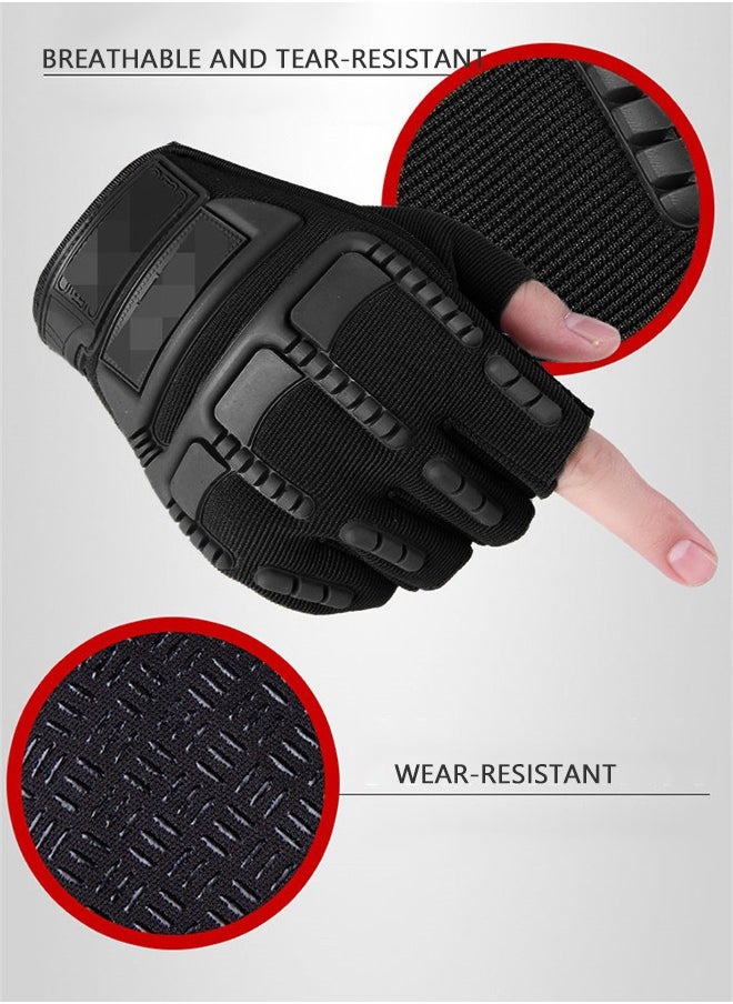 GROIC 1/2 Half Finger Fingerless Finger Multi-function Cycling Sports Training Gloves  - Image 5
