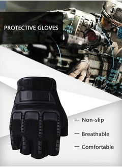 GROIC 1/2 Half Finger Fingerless Finger Multi-function Cycling Sports Training Gloves  - Image 2