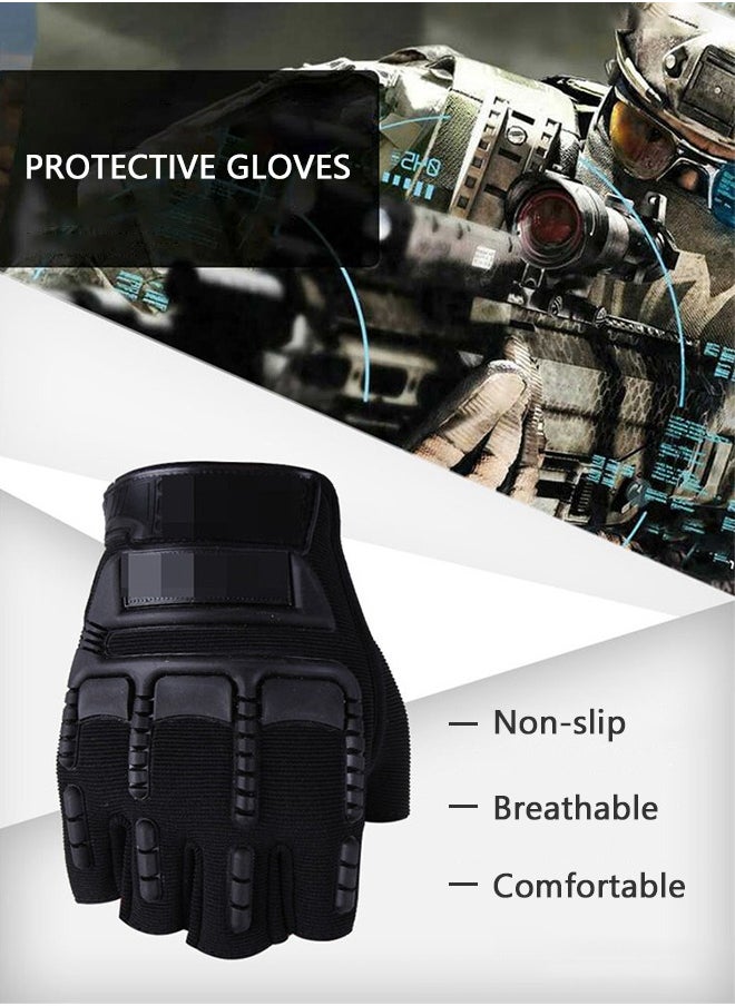GROIC 1/2 Half Finger Fingerless Finger Multi-function Cycling Sports Training Gloves  - Image 2