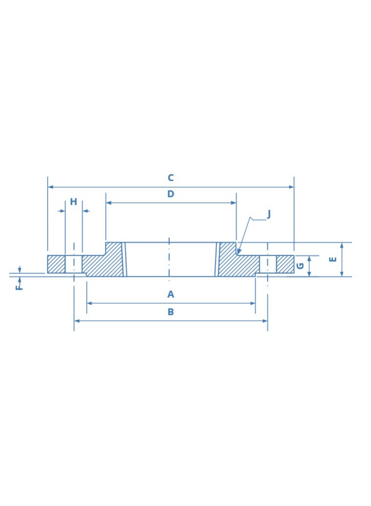 SS316 Threaded NPT Flng #150 JAG (2-1/2") - Image 2