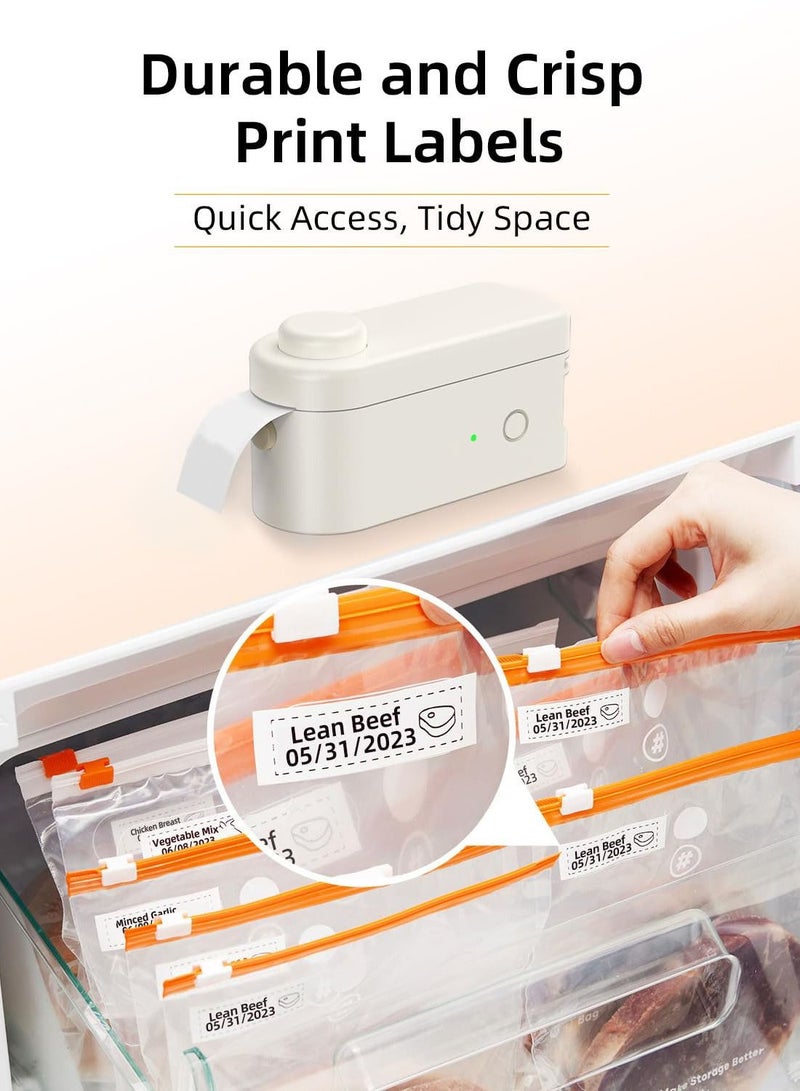 Arabest Label Maker Machine with Tape - Compatible with 9/12/16mm Waterproof Tape, Portable & Rechargeable Label Makers with Built-in Cutter Wireless Label Printer Compatible with Android & iOS Devices - Image 2