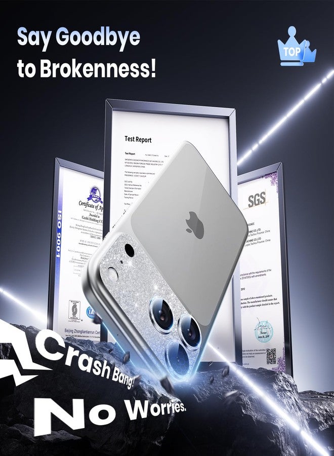 Hoerrye واقي عدسة كاميرا Hoerrye لهاتف iPhone 17 Pro Max - [مقاوم للكسر حتى ارتفاع 12 قدمًا، معيار عسكري] [امتصاص قوي] غطاء كامل معدني من الزجاج المقوى 9H+، متوافق مع جميع أنواع الجرابات، أبيض لامع - Image 2