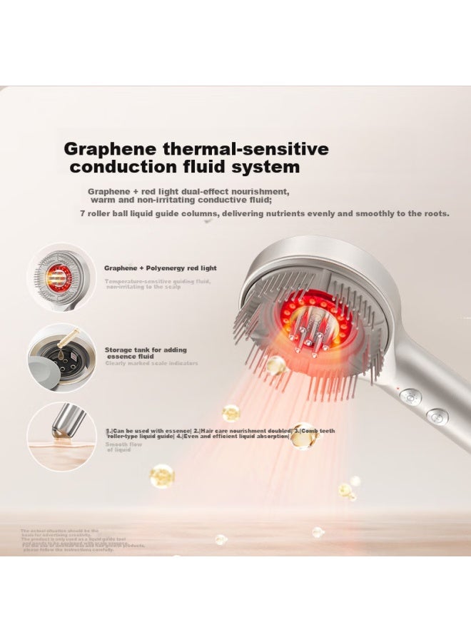Mijia Head Massager, Red Light Nourishing Massage Comb, Graphene Temperature-sensitive Intelligent Electric Scalp Massage Device, New Year Gift, Birthday Present For Boyfriend Or Girlfriend - Image 1