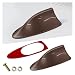 ZIMISI Car Shark Fin Antenna Cover Plastic Auto Top Roof Mount Antenna Cover Replacement with Adhesive Tape Universal Auto Signal Roof Aerial Decoration Accessories for Car SUV Truck Brown - Image 2