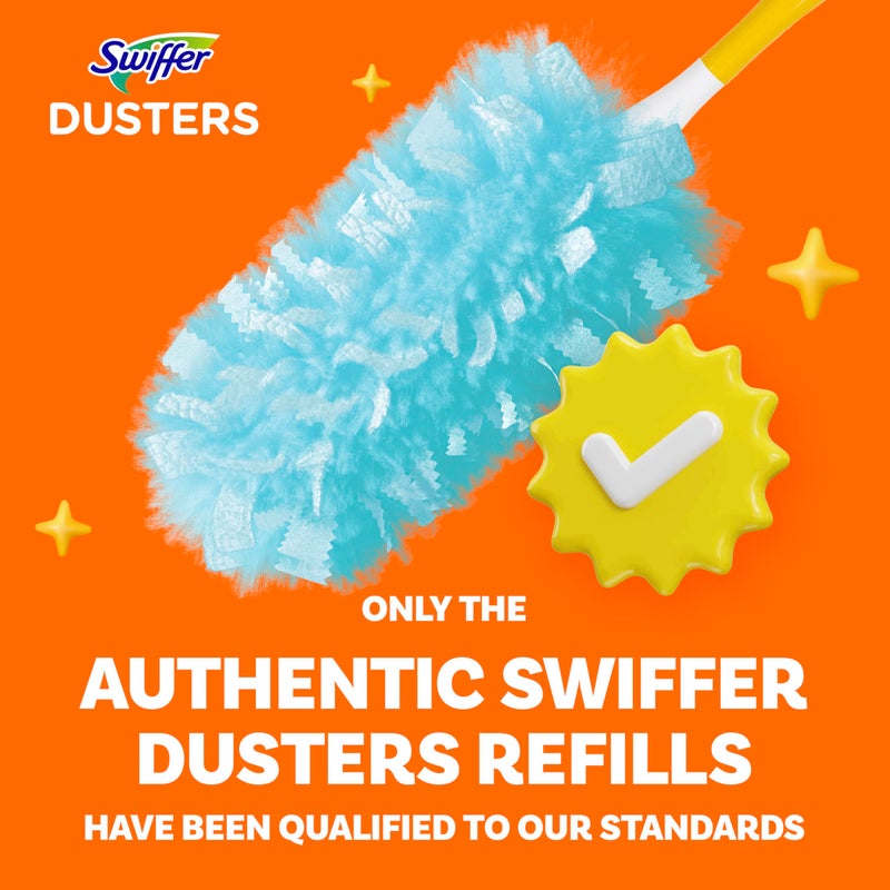 Swiffer Dusters Refill for Cleaning, Made by SWIFFER, Feather & Microfiber Duster Disposable Alternative, for Dusting Furniture, Blinds, Ceiling Fans, Walls, Helps Remove Allergens, Unscented, 18ctâ€‹ - Image 5