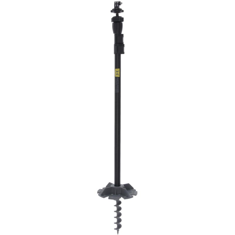 Hawk Camera Stakeout System Versatile Stable Adjustable 22 51 Height 360Degree Rotating Easy Mount Hunting Trail Camera Holder with Standard 1420 Thread 6 Auger - Image 2