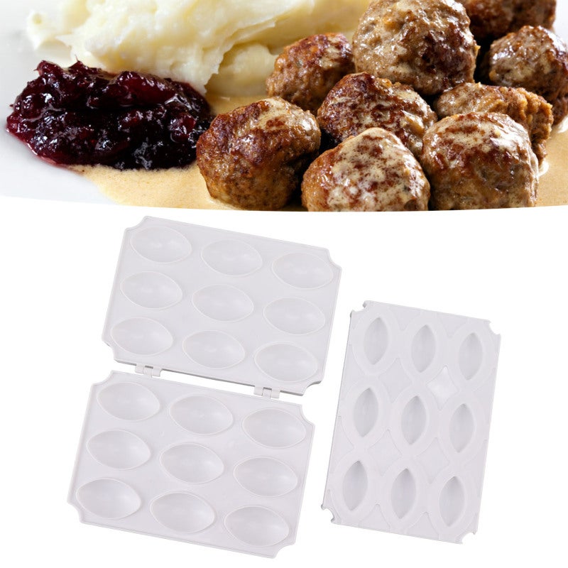 Meatball Making Mold 9 Grid Food Grade ABS Easy to Use Meatloaf Maker - Multipurpose Press Tool for Home Kitchen DIY Cooking - Image 5