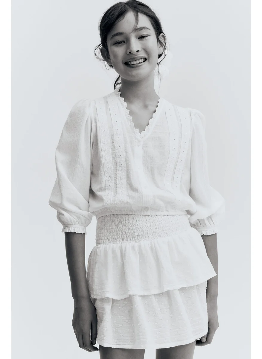 H&M Smocked Skirt
