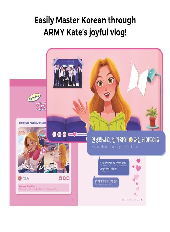 CAKE Easy Korean with BTS (New Cover Edition)- Basic Level Korean Study Book with Workbook and Free Online Lectures(Lessons with BTS Videos, Listening & Speaking Practice, and Grammar Quizzes) - Image 3