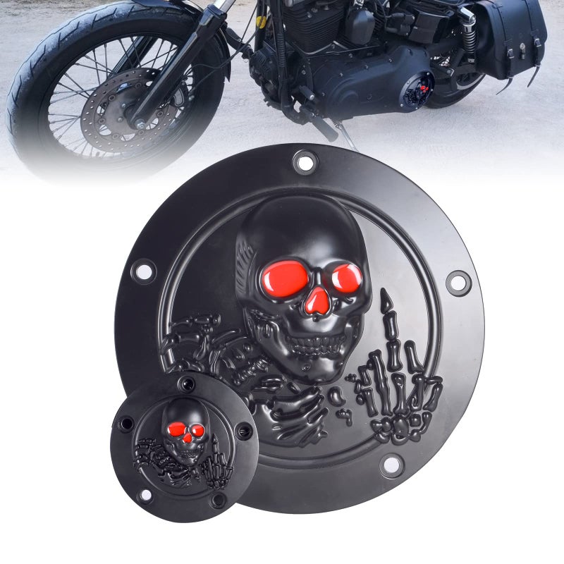 Goldfire CNC Derby Timer Cover and Points Covers for Harley 1999-2014 Harley Twin Cam Touring Road King Electra Glide FLHR FLHX FXST Dyna - Image 1