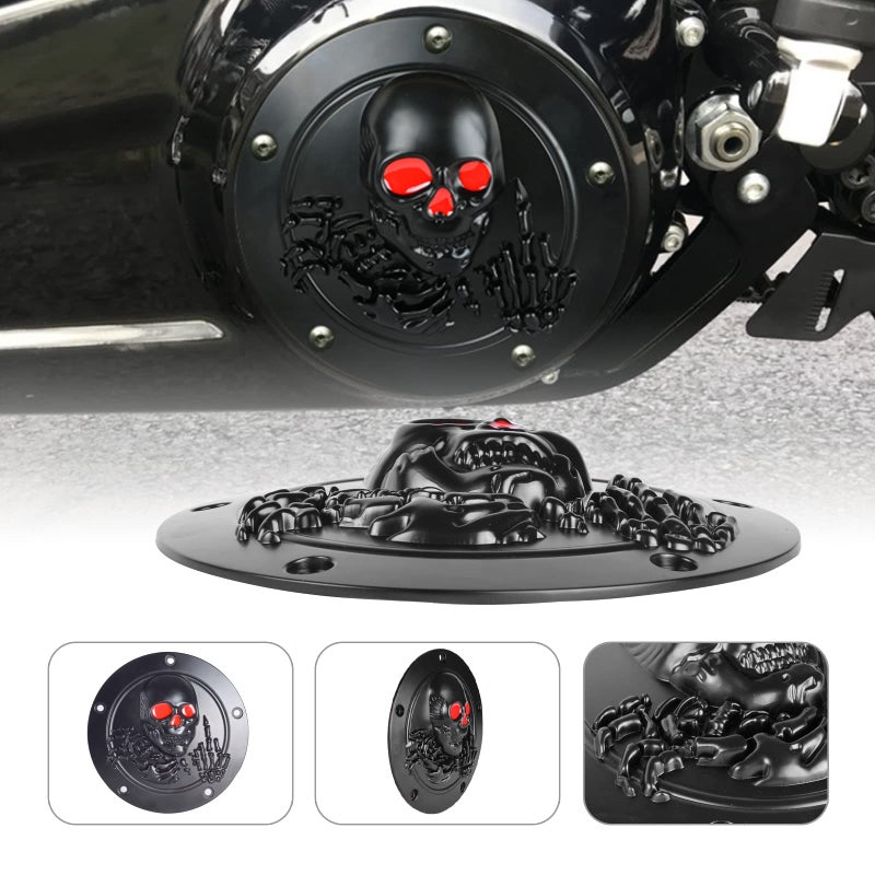 Goldfire CNC Derby Timer Cover and Points Covers for Harley 1999-2014 Harley Twin Cam Touring Road King Electra Glide FLHR FLHX FXST Dyna - Image 2
