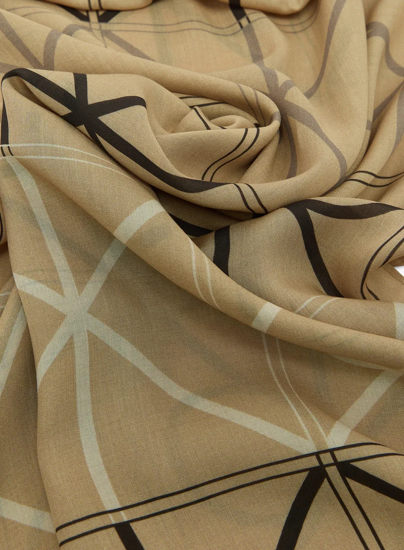 CALVIN KLEIN Tonal Emblem Modal Scarf