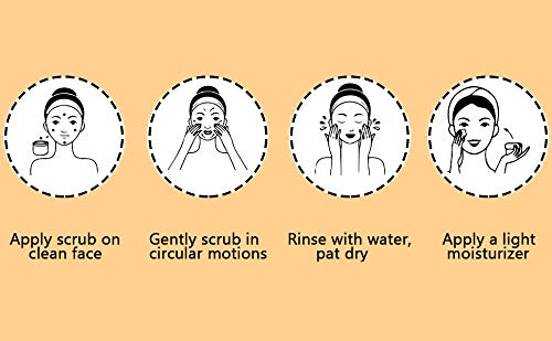 Khadi Rishikesh Herbal Saffron Almond Face Scrub For Tan removal | Blackhead Whitehead Remover Scrub | Face Brightening Face Scrub | Exfoliate Scrub | Fair Complexion | Women/Men-50GM,Paarben free - Image 5