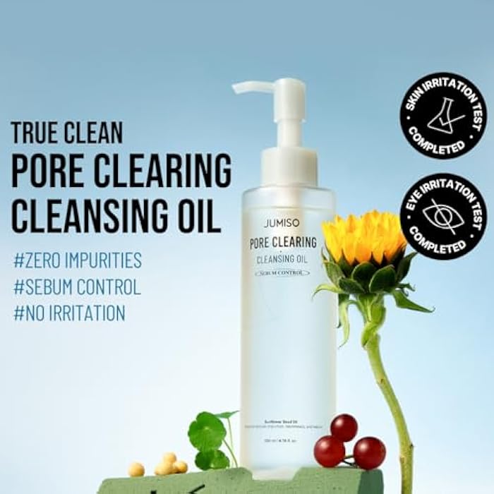 JUMISO Pore Clearing Cleansing Oil - Korean Face Makeup Remover Waterproof Makeup Deep Cleansing Blackhead Removal No Residue Gentle Eye Irritation Free for All Skin Types, 6.76 fl.oz. - Image 2