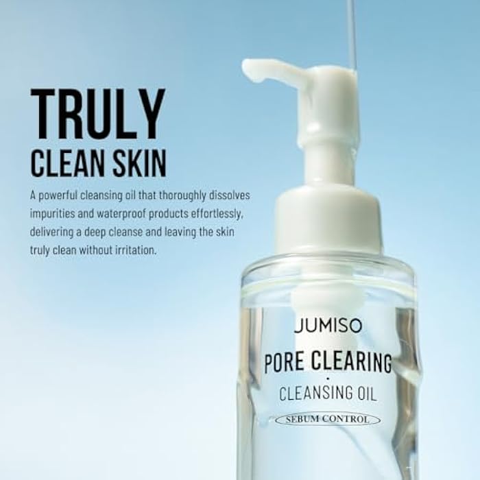 JUMISO Pore Clearing Cleansing Oil - Korean Face Makeup Remover Waterproof Makeup Deep Cleansing Blackhead Removal No Residue Gentle Eye Irritation Free for All Skin Types, 6.76 fl.oz. - Image 4
