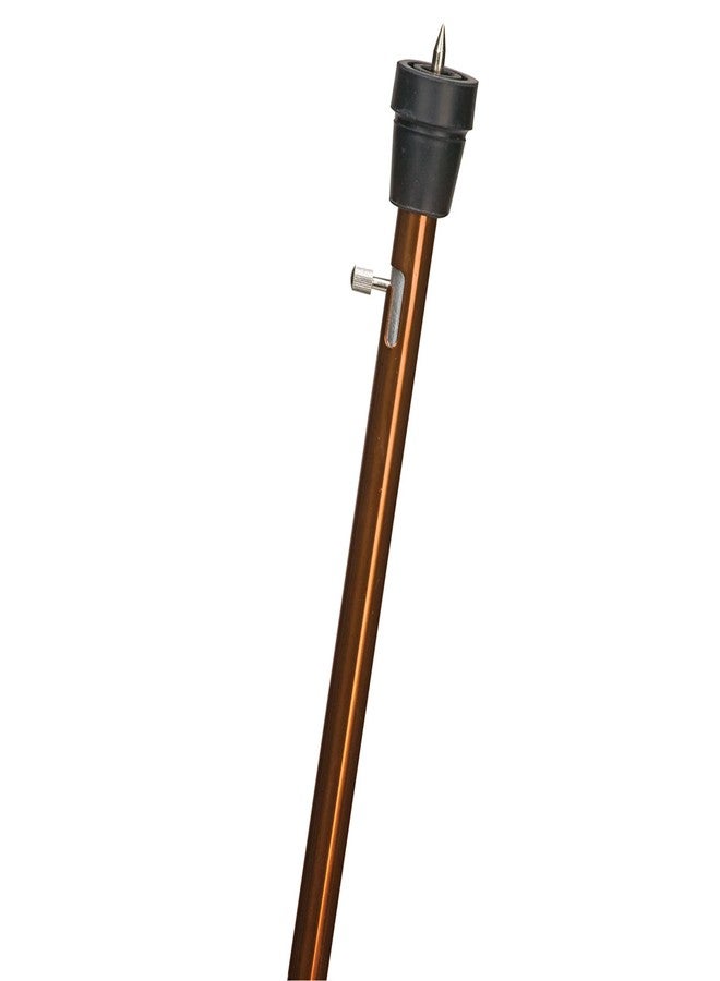 DMI Duro-Med Single Point Ice Walking Cane with Foam Grip Handle for Men and Women, Retractable Cane Tip for Ice and Show, Adjustable Height, Aluminum, Bronze - Image 2