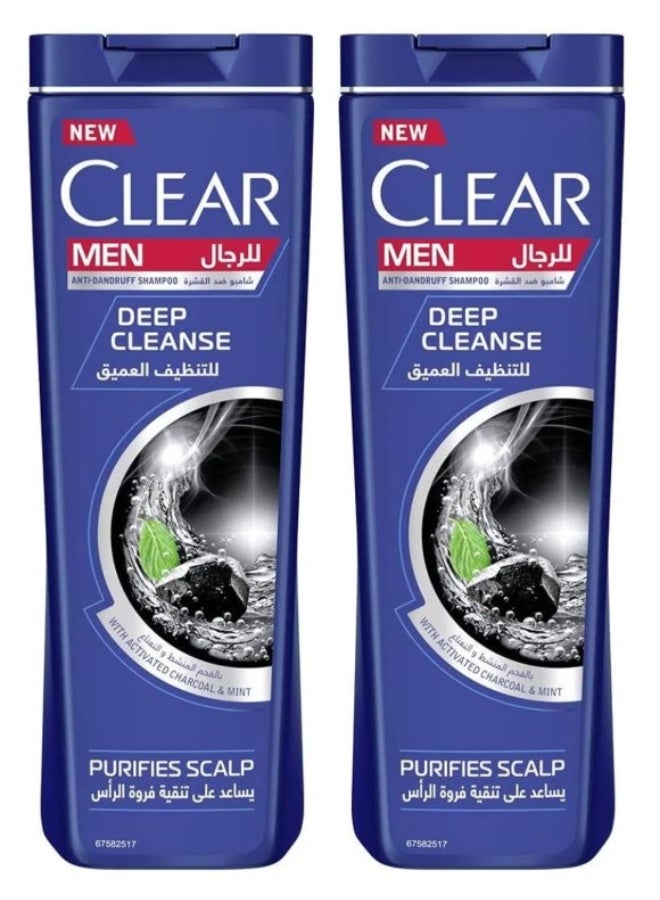 كلير شامبو كلير المضاد للقشرة، تنظيف عميق للرجال (2 × 400 مل) - Image 1
