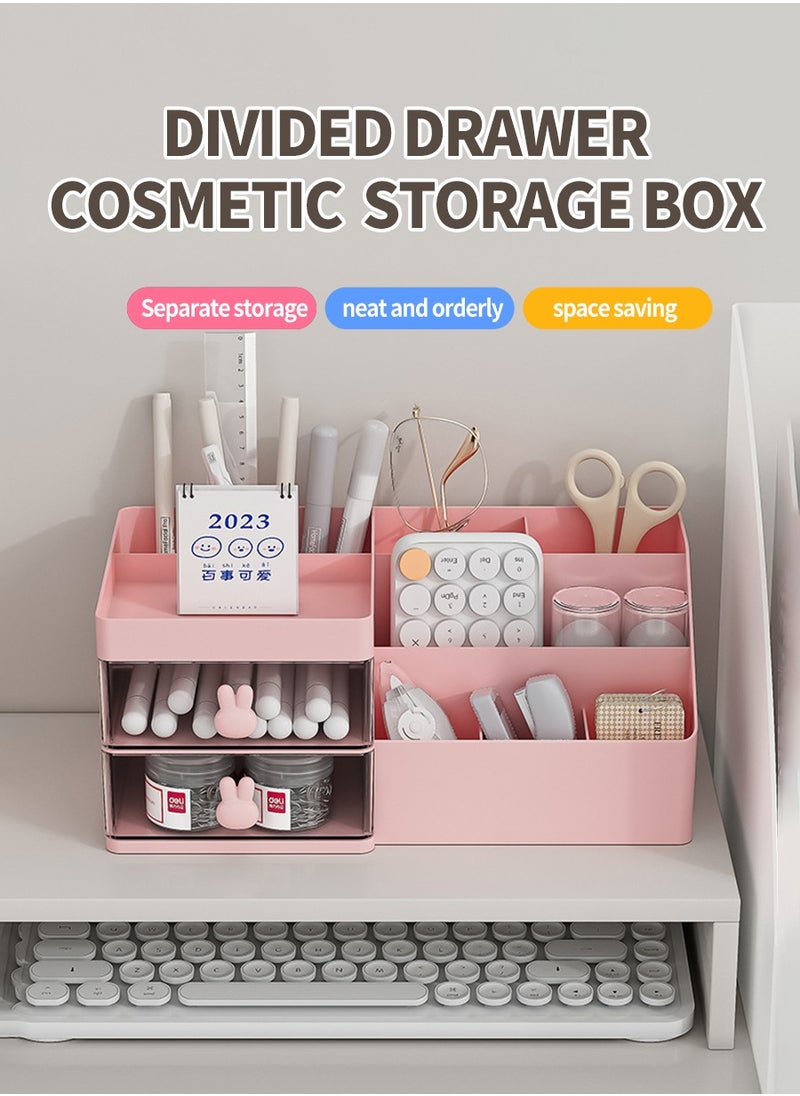 Beirui Multifunctional organizer, Stationary organizer, Makeup organizer, Desktop organizer, Drawer organizer, Bathroom skincare organizer Suitable for bedroom, bathroom, dresser, office(This product is for organizer only, please see the size and read carefully before purchasing).  - Image 2
