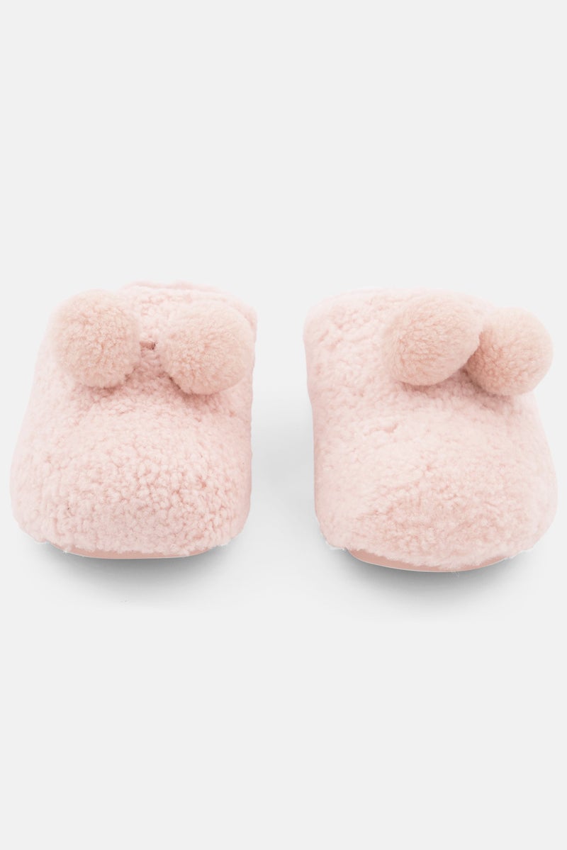 FitFlop Women Shuv Pom Lounge Slippers, Pink - Image 3
