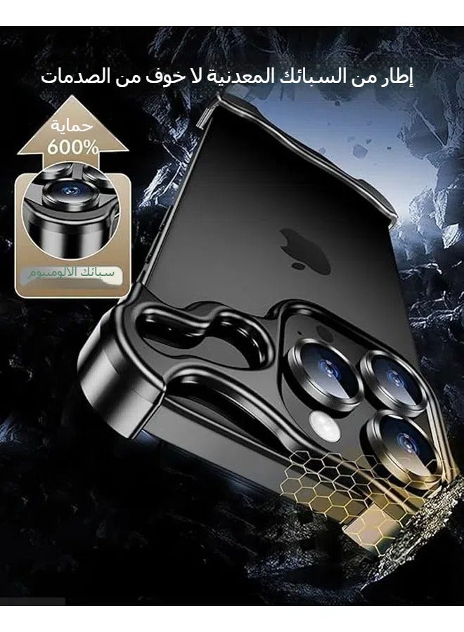 عام اي فون 14ProMax / 14Pro / 14Plus / 14 فرملس حالة المعادن رقيقة الحافة الصلب للصدمات رقيقة جدا حالة الألومنيوم الحد الأدنى للرجال والنساء - Image 5