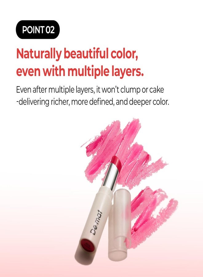 De:maf Demaf Gloss Balm, Moisturizing Hydrating Lip Gloss Balm; Sheer Tint, Buildable Colour, Glossy Shine, Non-Sticky, Long-Wear, Lip Plumper, Clean Beauty for Sensitive Lips (Cozy Rosy, 0.12 oz - Image 4