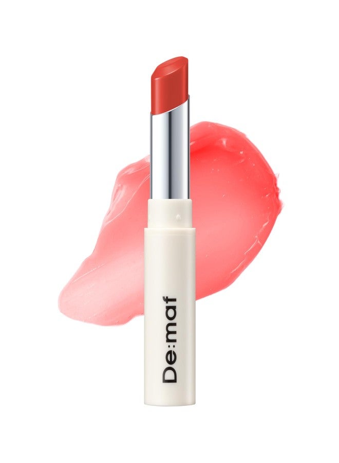 De:maf Demaf Gloss Balm, Moisturizing Hydrating Lip Gloss Balm; Sheer Tint, Buildable Colour, Glossy Shine, Non-Sticky, Long-Wear, Lip Plumper, Clean Beauty for Sensitive Lips (Cozy Rosy, 0.12 oz - Image 1