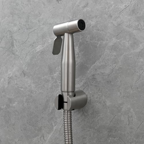 CIENCIA Tecmolog Hand Held Bidet Sprayer Stainless Steel Shattaf for Toilet, Brushed Nickel Bidet Sprayer Head Only, WS024 - Image 5