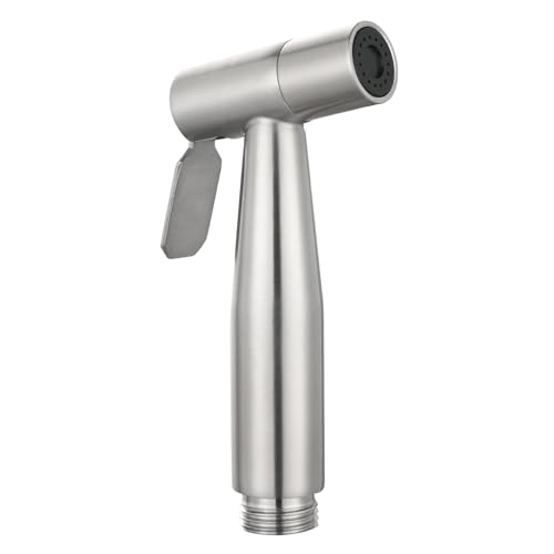 CIENCIA Tecmolog Hand Held Bidet Sprayer Stainless Steel Shattaf for Toilet, Brushed Nickel Bidet Sprayer Head Only, WS024 - Image 1