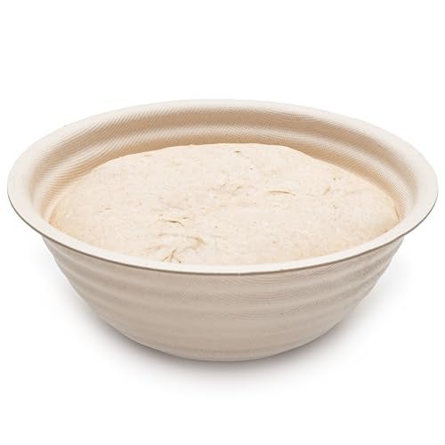 Brod & Taylor Banneton Boule 8.5” Proofing Basket for Sourdough & Artisan Bread Baking – Stackable, Made From Bamboo & Sugarcane Pulp (1-Pack) - Image 1