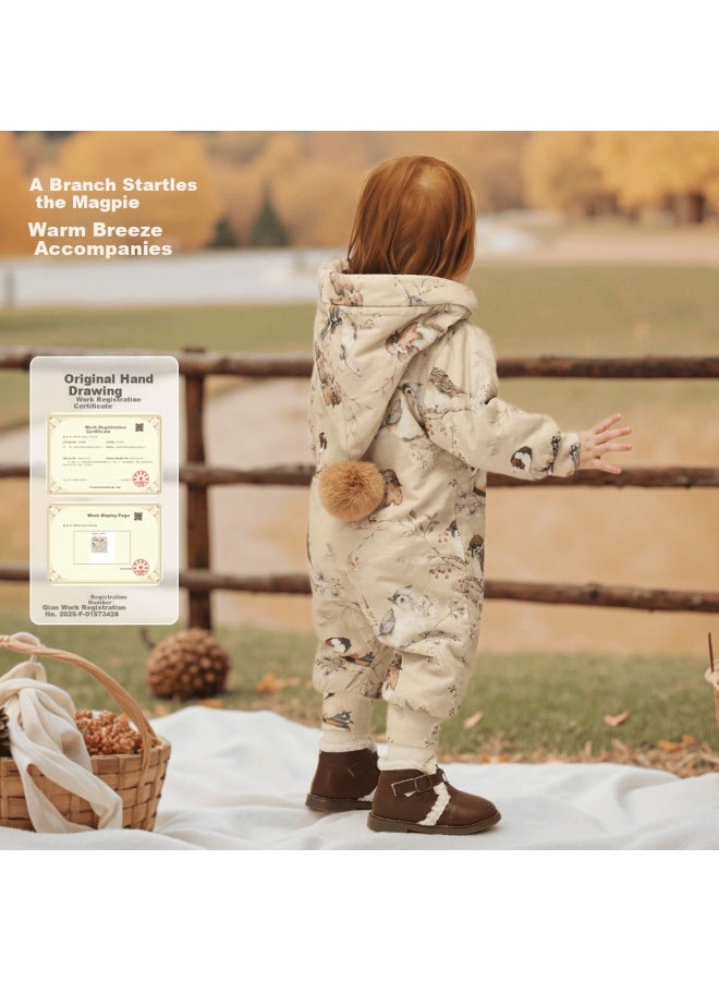 Aqpa Baby Cotton Winter Jacket Thick One-piece Suit 66cm - Image 2