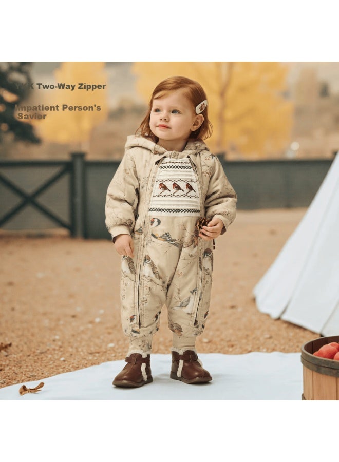 Aqpa Baby Cotton Winter Jacket Thick One-piece Suit 66cm - Image 3