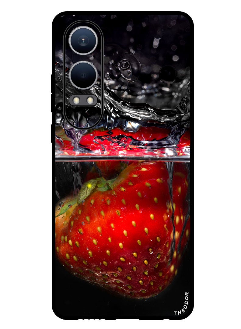 Theodor Protective Case Anti Scratch Shock Proof Bumper Cover For Oppo K12x (China) strawberries_splashes_splash - Image 1