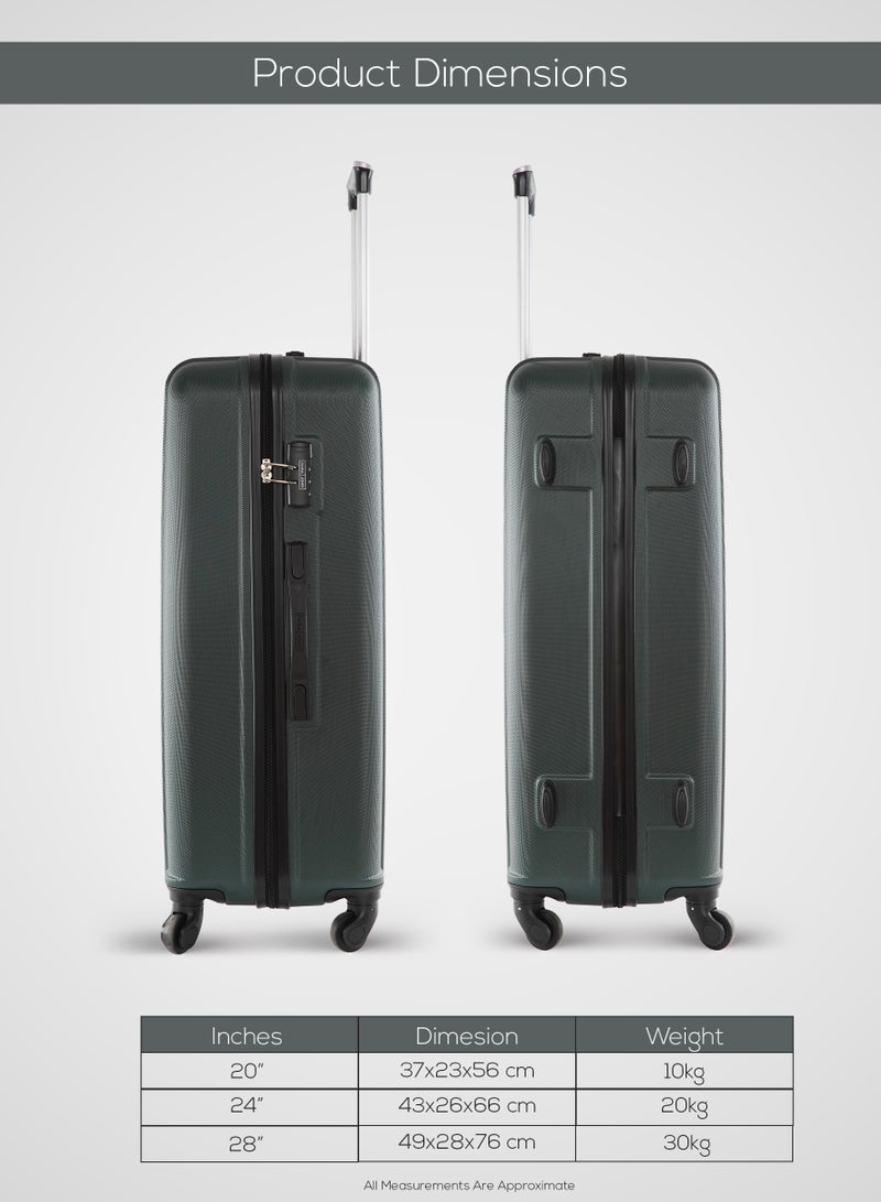 PARAJOHN Keno 1 Piece 24 inch Check in Luggage -Army Green  - Image 3