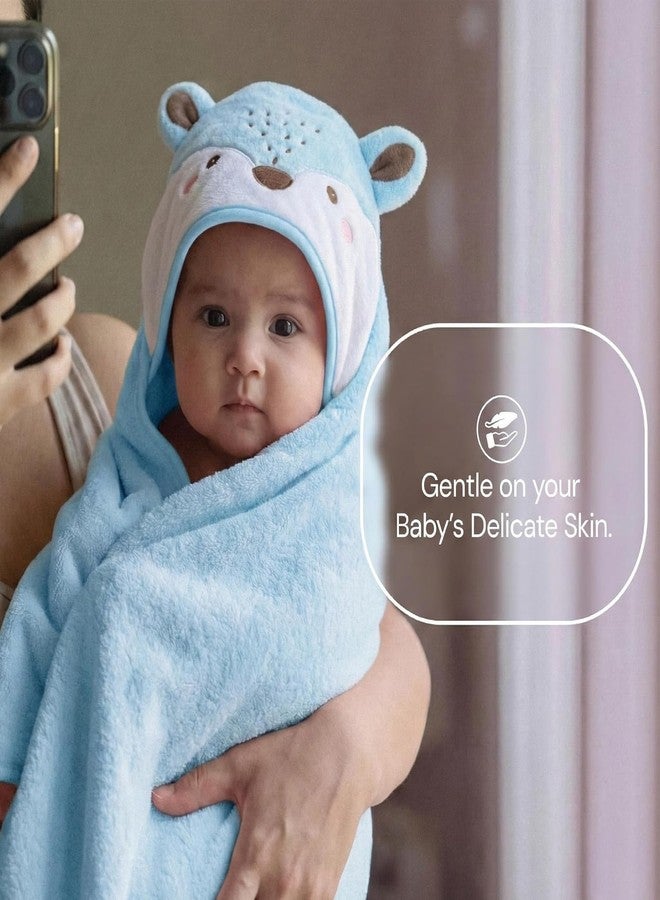Butterthief بطانية أطفال بغطاء رأس من باترثيف، تُستخدم أيضًا كمنشفة استحمام للأطفال - بطانية فائقة النعومة من الفرو لحديثي الولادة، ولفافة لفّ للأطفال الرضع، ومنشفة استحمام للأطفال من الجنسين (من 0 إلى 3 سنوات) | تصميم بلو فوكس - Image 4
