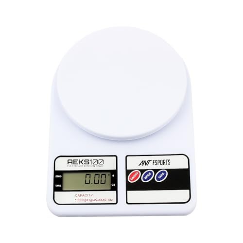 Ant Esports AEKS100 Kitchen Weighing Machine/Food Scale for Health, Fitness, Shop,Home Baking & Cooking with Large LCD Display,Tare Function, OverLoad Indicator, Weigh Up to 10Kgs, 30 Months Warranty - Image 1