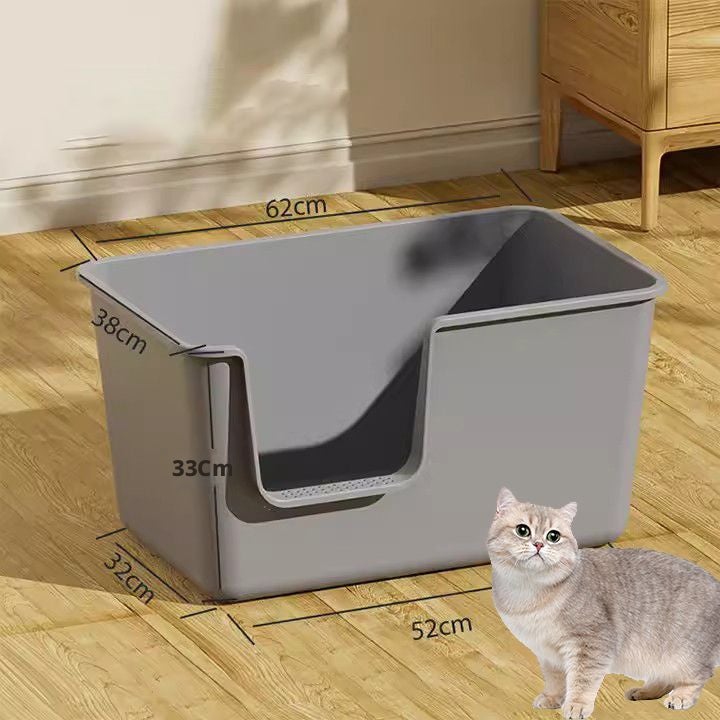 Large Enclosed Cat Litter Box with High Sides - Image 1