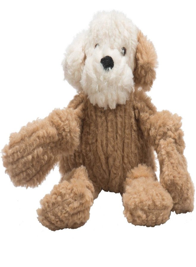 HuggleHounds لعبة HuggleHounds Knottie القطيفة للكلاب - لعبة محشوة للكلاب، ألعاب للجراء، لعبة تصدر صوتاً للكلاب الصغيرة والمتوسطة والكبيرة، قطيفة متينة لإبقائهم مشغولين - Lulu HuggleMutt، صغير - Image 1