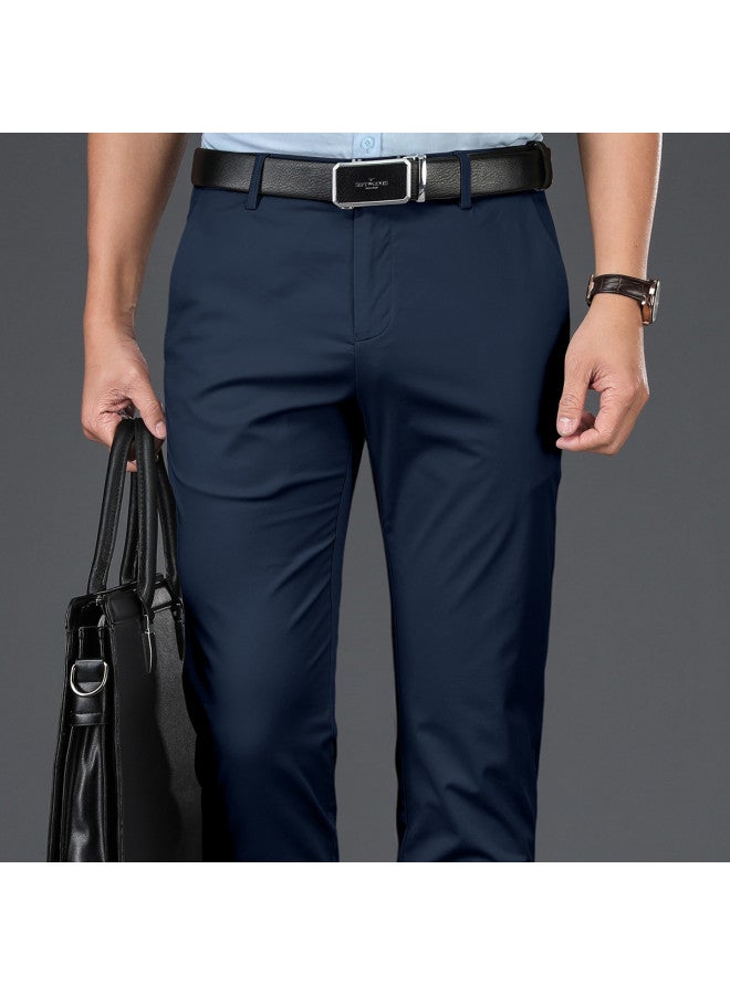 Septwolves Four-way Stretch Semi-elastic】men's Casual Pants, Business Casual Trousers, Easy-care Spring And Autumn Long Pants - Image 2