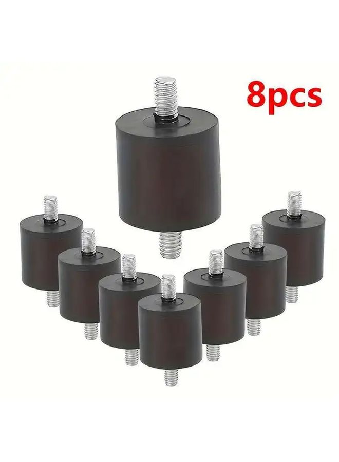 8 Sets M6 Rubber Steel Brackets Vibration Isolators Shock Absorbers Easy Installation - Image 2