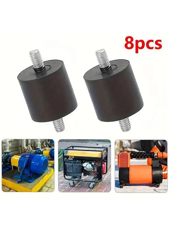 8 Sets M6 Rubber Steel Brackets Vibration Isolators Shock Absorbers Easy Installation - Image 4