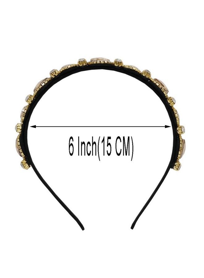 GETACOTA Crystal Rhinestone Bejewelled Headband For Women Sparkly Color Embellished Bead Boho Hairband Fashion Accessories For Girls (Rh41_02) - Image 4